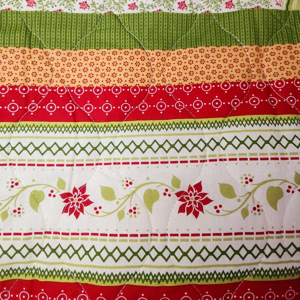 Better Homes & Garden Christmas Bed In A Bag Queen Full Quilt Shams Star Holiday - Picture 6 of 11